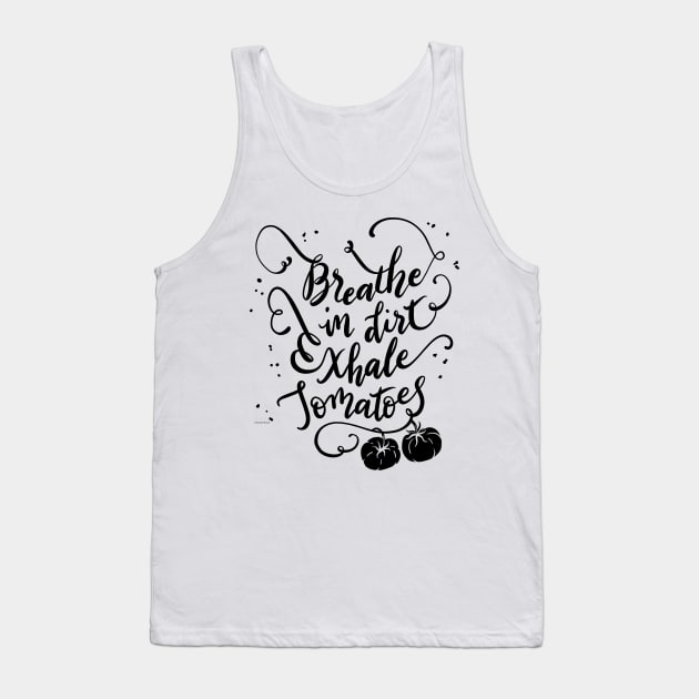 Tomato Lover Gardener Gift Growing Food Tomatoes Gardening Tank Top by DoubleBrush